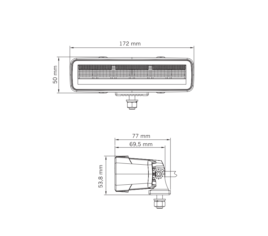 Strands Siberia MO Feu arrière - Noir 25W