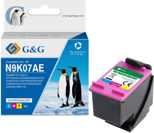 G&G 304 XL Cartouche d'encre pour HP 304XL - couleur - haute capacité