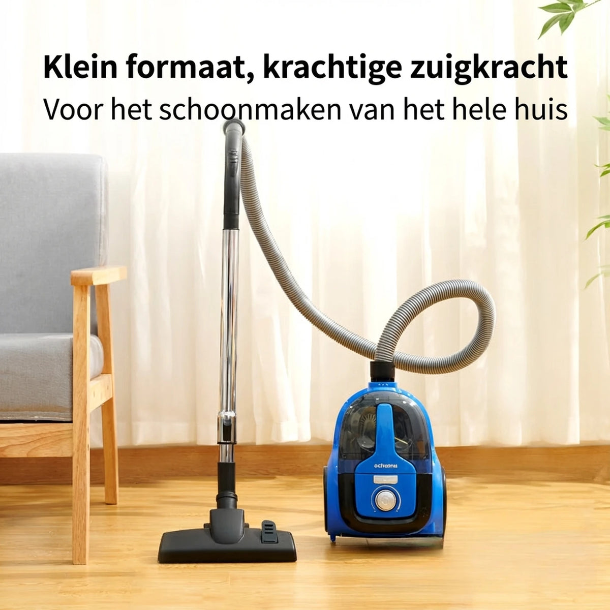 Aspirateur filaire multifonction Ochama 800 W – 17,5 kPa – 1,1 L – Enrouleur de cordon automatique – Filtre lavable