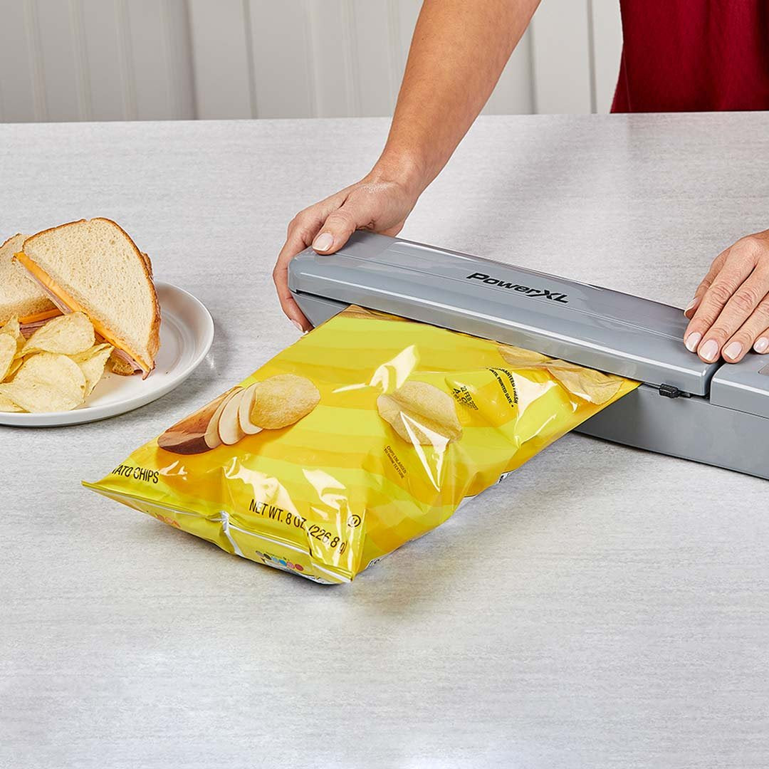 Appareil sous vide PowerXL Duo NutriSealer - Fonction 6 en 1 - Film et sachets inclus - Conserve les aliments 5 fois plus longtemps