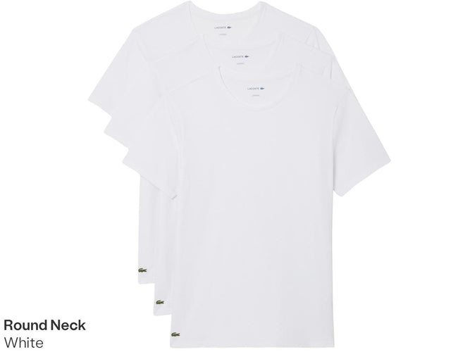 T-shirt Lacoste Basic - Lot de 3 - taille XXL - Blanc/Argent-Noir Chine