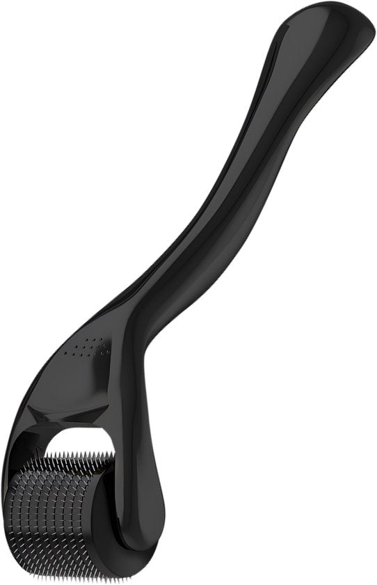 Nuvance Dermaroller - 540 micro-aiguilles de 0.5 mm - Livret inclus - Roller à barbe pour la croissance des poils - Emballage stérile