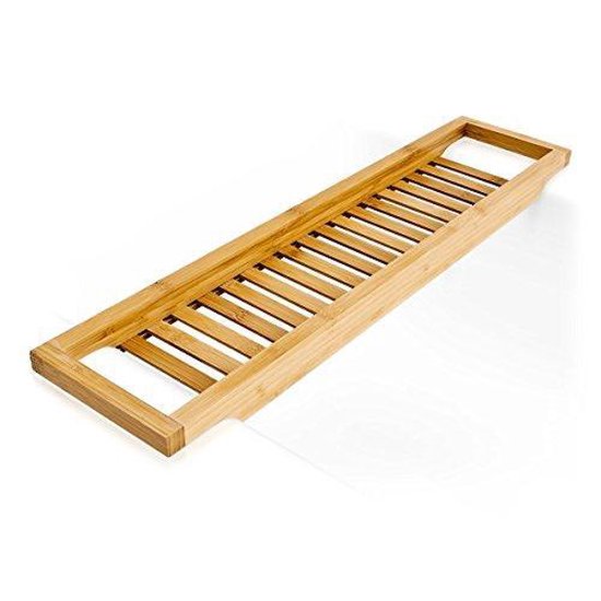 Excellent Houseware : étagère de salle de bain en bambou - 64 x 15 cm - pour ranger des objets - étagère de salle de bain - marron
