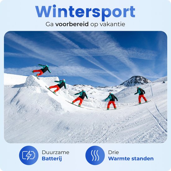 Qualitá Chaussettes chauffantes - Chaussettes électriques - Chaussettes de ski - Chaussettes chauffantes électriques - Chaussettes chauffantes - Taille L - 41-46