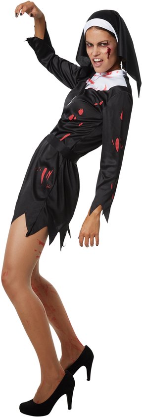 Dressforfun Creepy nun - L - Habillage carnaval - Halloween - Déguisement - Vêtements de fête - Fête - Vêtements de fête