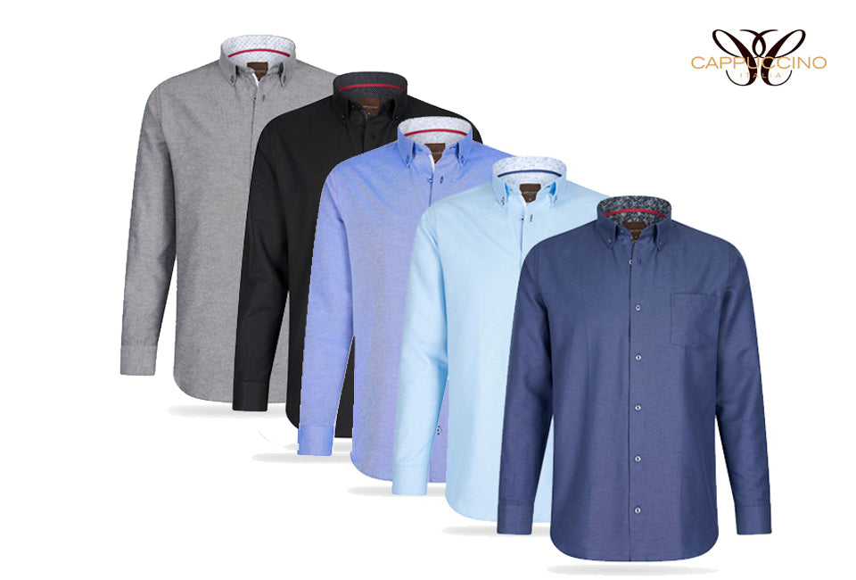 Chemise Cappucino - Manches longues - Marine - Taille XL