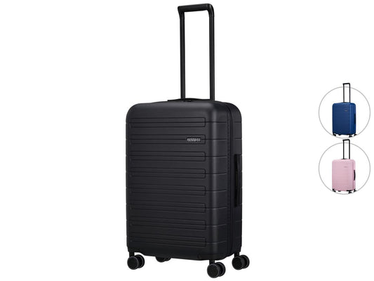Valise à roulettes American Tourister Novastream Spinner - Capacité extensible - Serrure TSA - 67 cm - Dark Slate