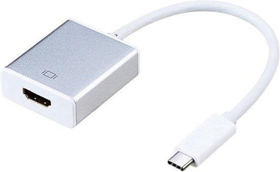 Garpex® Câble USB C vers HDMI - Adaptateur USB 3.1 Type C vers HDMI - 4K Ultra HD - Gris argenté