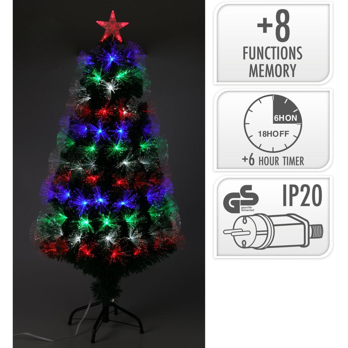 ARBRE DE NOËL DECORATIF - LED - Plastique - Multi - 120x58 cm