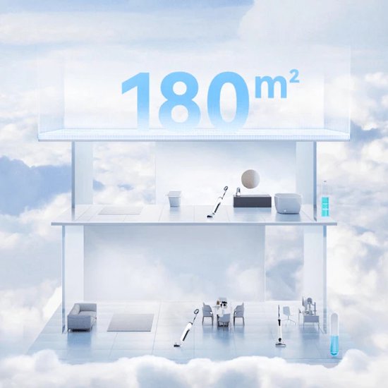 Aspirateur vertical Uwant D100 17 000 Pa pour sols, avec fonction de lavage et chargeur