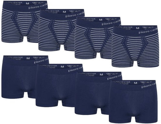 Pierre Cardin - Caleçon sans couture 8 pièces pour homme - Bleu - Taille XXL