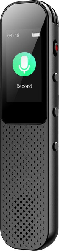 Audyn Voice Recorder Digital - 400 heures d'enregistrement audio - écoute à distance - dictaphone - enregistrements HD 360° - noir