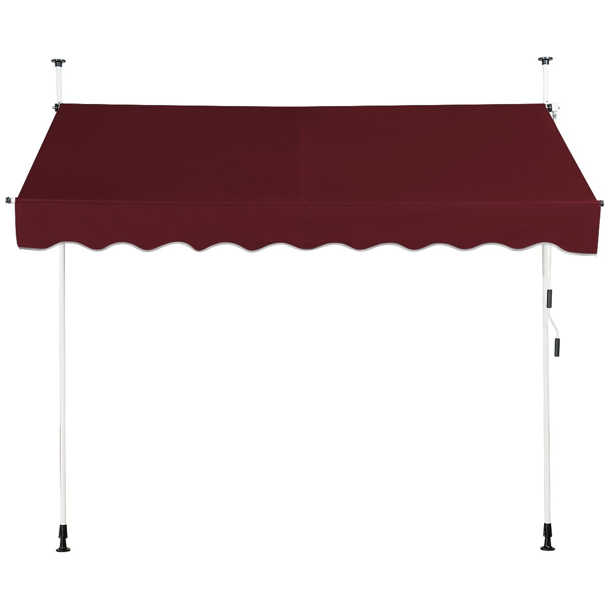 Store à pince Coast - Extensible - Hauteur réglable - Rouge - 250 cm de large