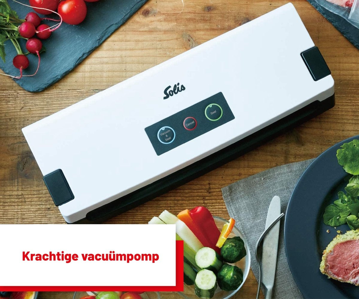 Solis Vac Quick 576 Machine à sceller sous vide avec raccord de tuyau - Blanc