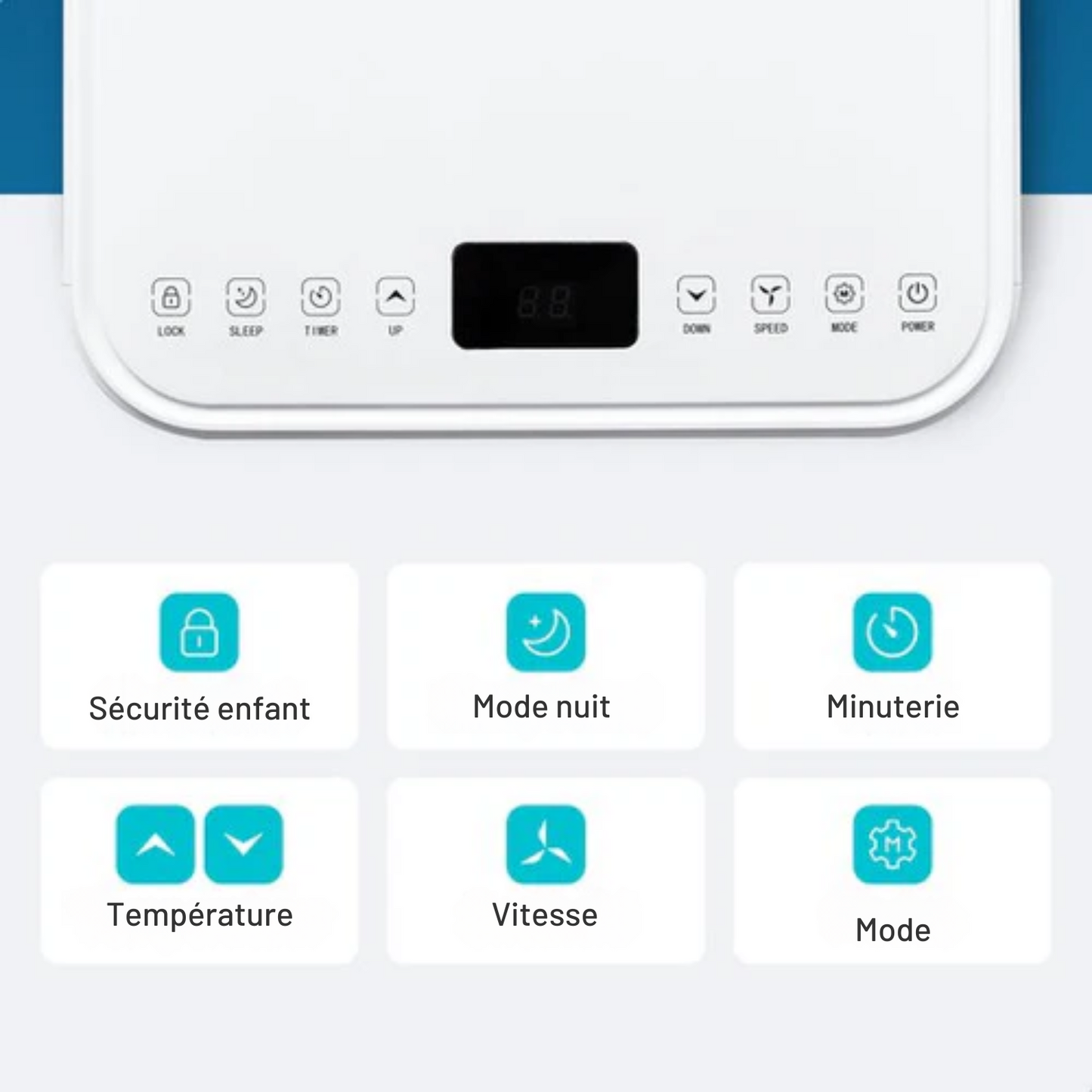Climatiseur mobile - Bloomfold - 9000 BTU - Silencieux et Facile à Installer - Jusqu'à 25m² - Mode Wifi & Application