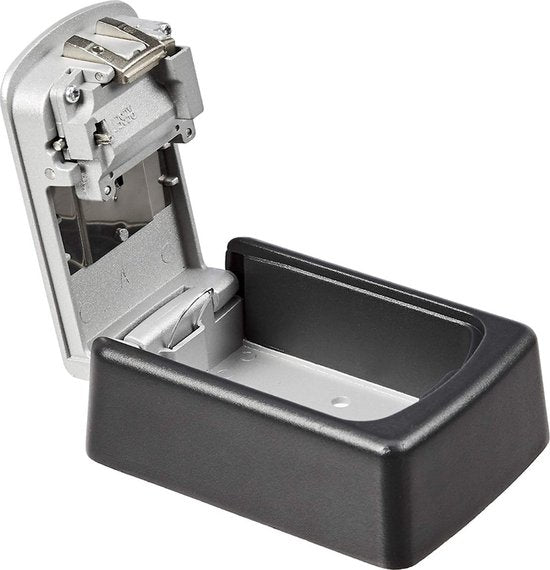 BRASQ Coffre à clés - Coffre à clés extérieur avec code - Coffre avec serrure à combinaison - Armoire à clés - KC500 - Gris