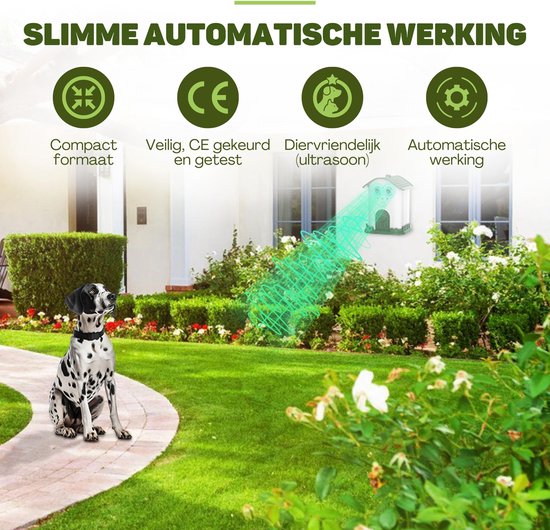 Vulpes Goods® Pets - Dispositif anti-aboiement à ultrasons - Dresseur de luxe - Rechargeable - Fonctionnement automatique - Pas de choc - Résistant à l'eau - Pour tous les chiens - Intérieur et extérieur - Portée de 15 m - 3 étapes - Anti-aboiement - Dres