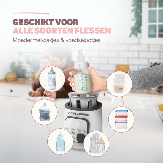 Vulpes Goods® BabyCare - Chauffe-biberon PRO 10in1 - Chauffe-biberon - Chauffer les liquides et les aliments