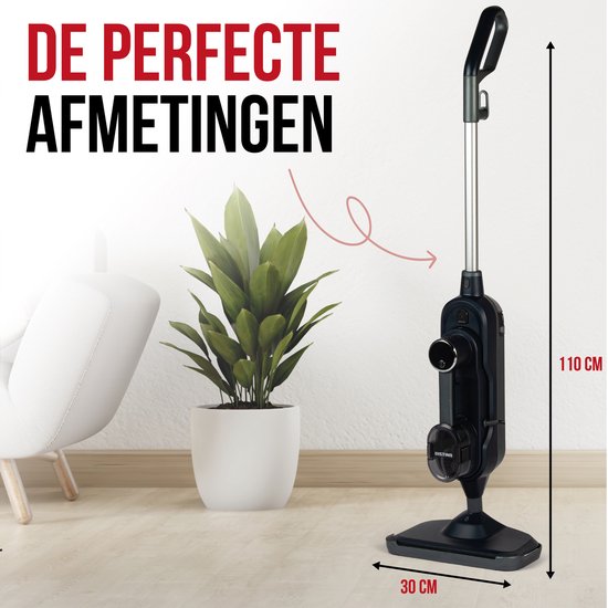 DistinQ Nettoyeur à vapeur pour vêtements, canapé et sol - Nettoyeur à vapeur portatif Nettoyeur de tapis - Nettoyeur à vapeur - 10 accessoires - 1300 Watts