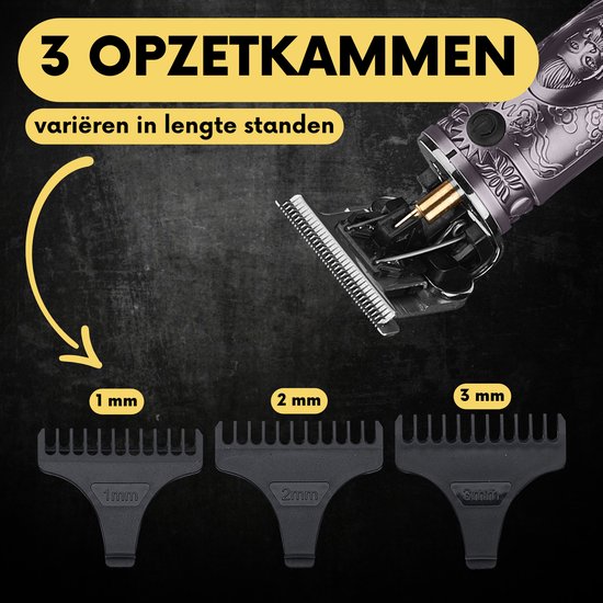 Tondeuse à cheveux professionnelle en T sans fil - Sansbeauté® Buddha Trimmer - Tondeuse à barbe - Tondeuse à cheveux pour hommes - Cheveux - Tondeuse à cheveux - Machine à cheveux pour coiffeurs - Tondeuses à cheveux - Barber Hair Clipper - Hairdresser's