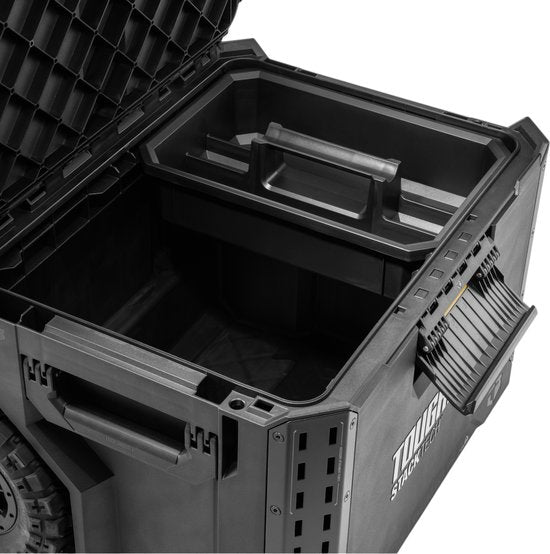 ToughBuilt® StackTech Rolling Tool Box - Grande boîte à outils roulante noire 61 x 43 x 38 cm