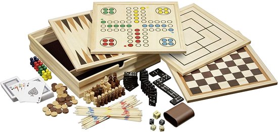 Collection de jeux en bois Philos, 10 pièces, taille moyenne