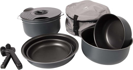 Bo-Camp - Batterie de cuisine - Camping - 7 pièces - Aluminium