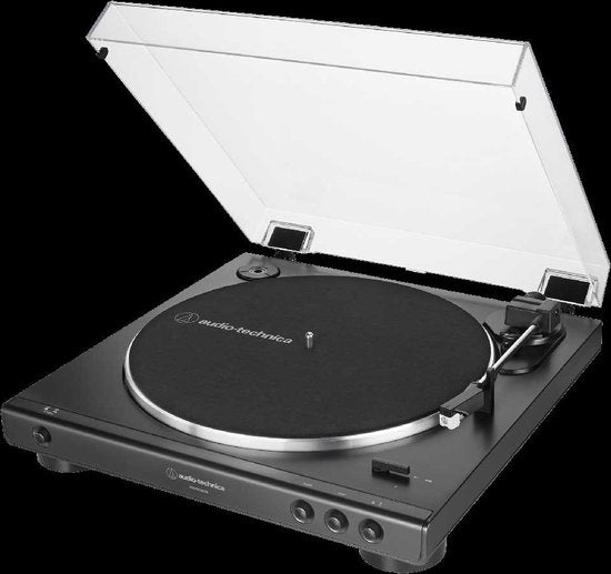 Platine vinyle à entraînement par courroie Audio-Technica AT-LP60XUSB, gris métallisé