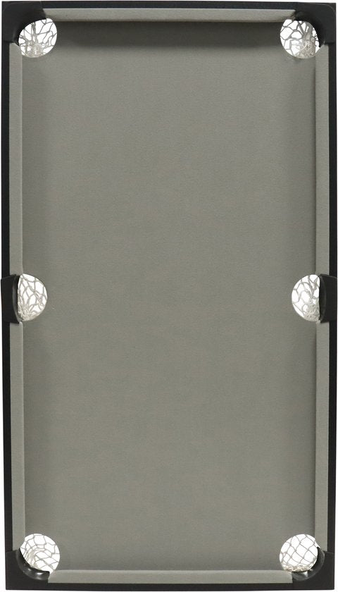 Table de billard Cougar Mini 3 ft – Table de billard compacte en chêne/gris – Table pliante – Billes, queues, triangle, craie et brosse inclus