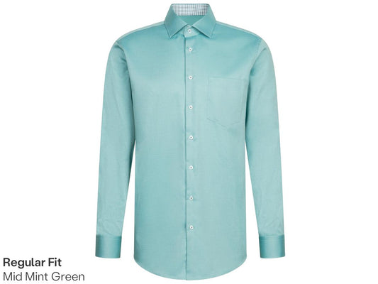 Chemise de travail Seidensticker New Kent - Coupe ajustée - taille 43 - Vert menthe moyen