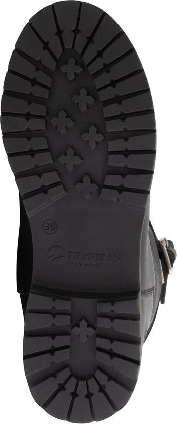 Travelin' Finnmark - Botte femme imperméable - Doublée de laine - Noir - Taille 38