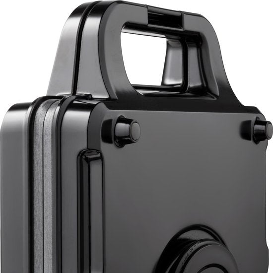 Tomado TGP2001S - Fer à Toasti XXL - Gril à panini - Sans PFAS - Toasti maker - 900 watts - Noir/acier inoxydable