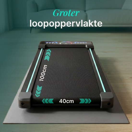 Dreaver Climb - Tapis de course pliable 2 en 1, 6 km/h - Application et accessoires inclus - Tapis de course - Treadmill - Tapis de marche - Walking pad - Pour la maison