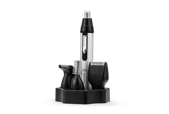 Wellhealth - Tondeuse 4 en 1 pour le nez et les oreilles - Gris