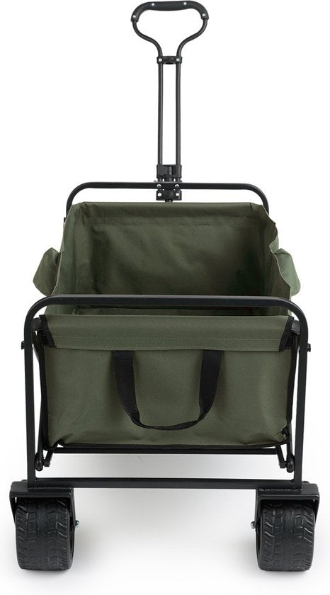 909 Chariot d'extérieur - Pliable - Capacité de charge maximale 80 KG - 100x57x99cm - Vert