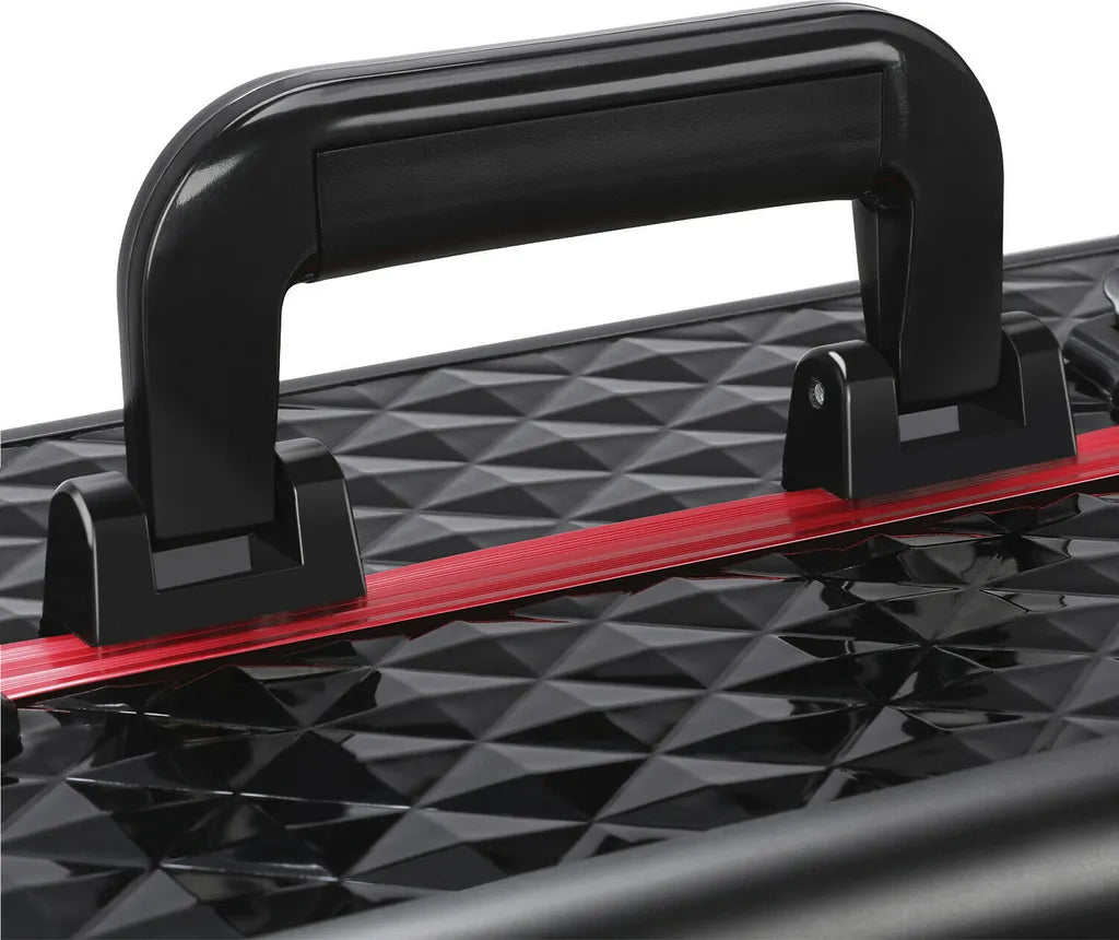 Yaheetech - 34,7 x 22,2 x 25 cm - Réglable - Compartiments de rangement - Verrouillable - Noir/Rouge