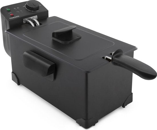Tomado TDF3001B - Friteuse - Capacité 3 litres - 2200 watts - Zone froide - Noir