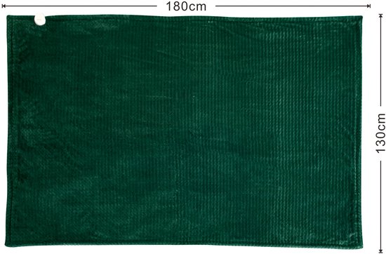 Tomado TEB1804G - Couverture électrique - Couverture à enrouler - Couverture chauffante - Tissu polaire ultra-doux - 180 x 130 cm - Vert