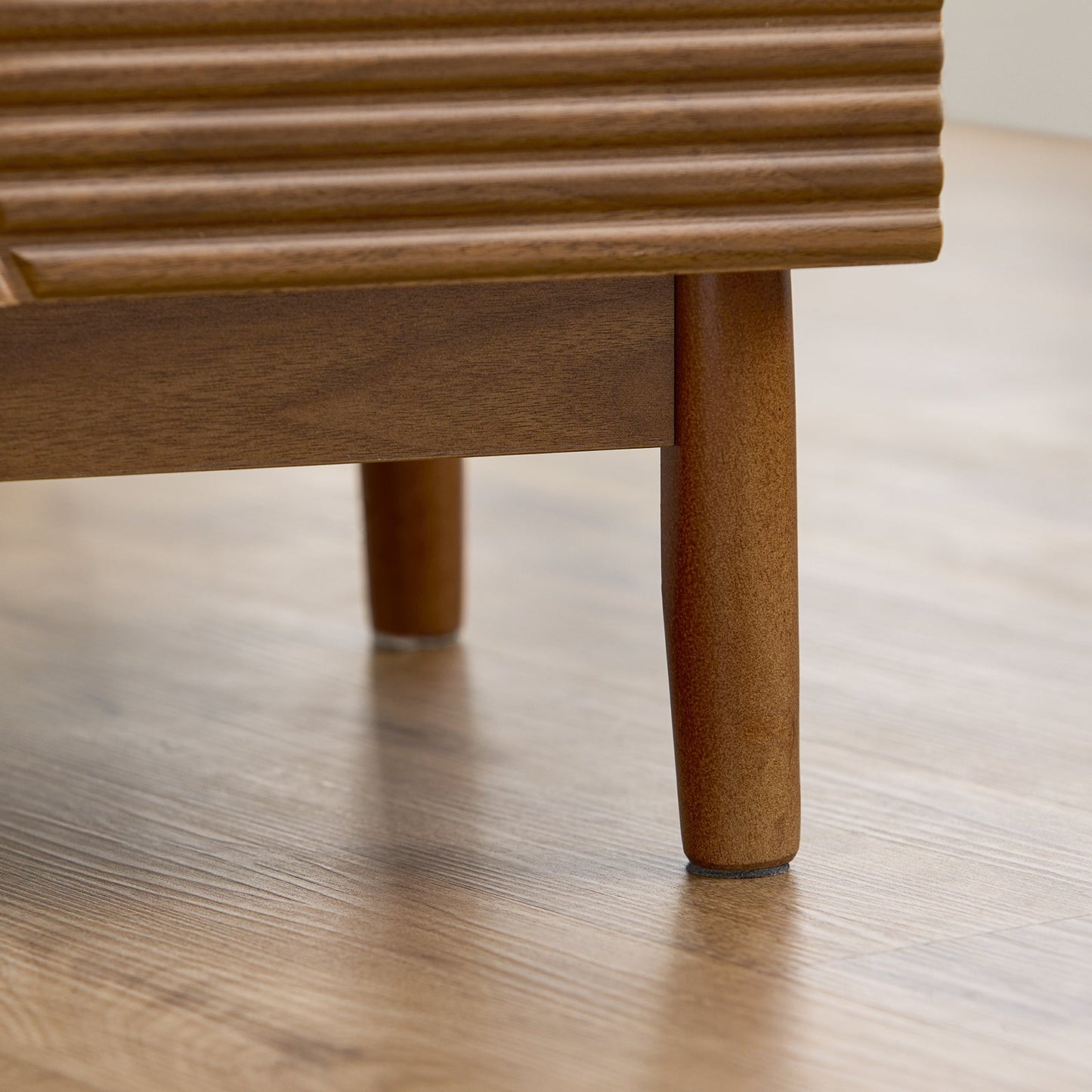 sobuy table de chevet vintage 2 tiroirs - marron - 45 × 40 × 58 cm