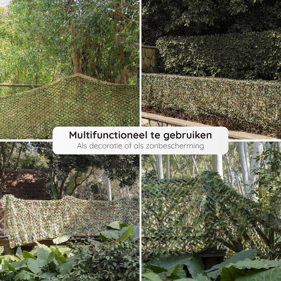 Filet de camouflage Volcan 300 x 400 - Toile d'ombrage - Camonet pour un effet de camouflage optimal - Vert
