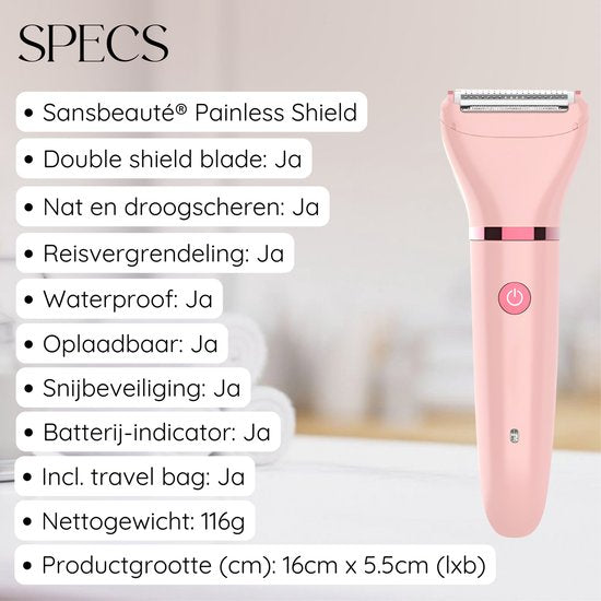Rasoir Femme - Aisselles - Jambes - Maillot - Rasoir Femme - Epilateur électrique - Epilation visage femme - Tondeuse Femme - Rasoir Femme Bikini - USB Rechargeable