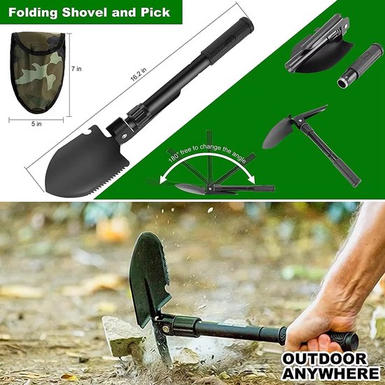 Kit d'urgence Garpex® - Kit de survie - Kit de survie complet - Kit de camping - Kit de plein air - Trousse de premiers secours