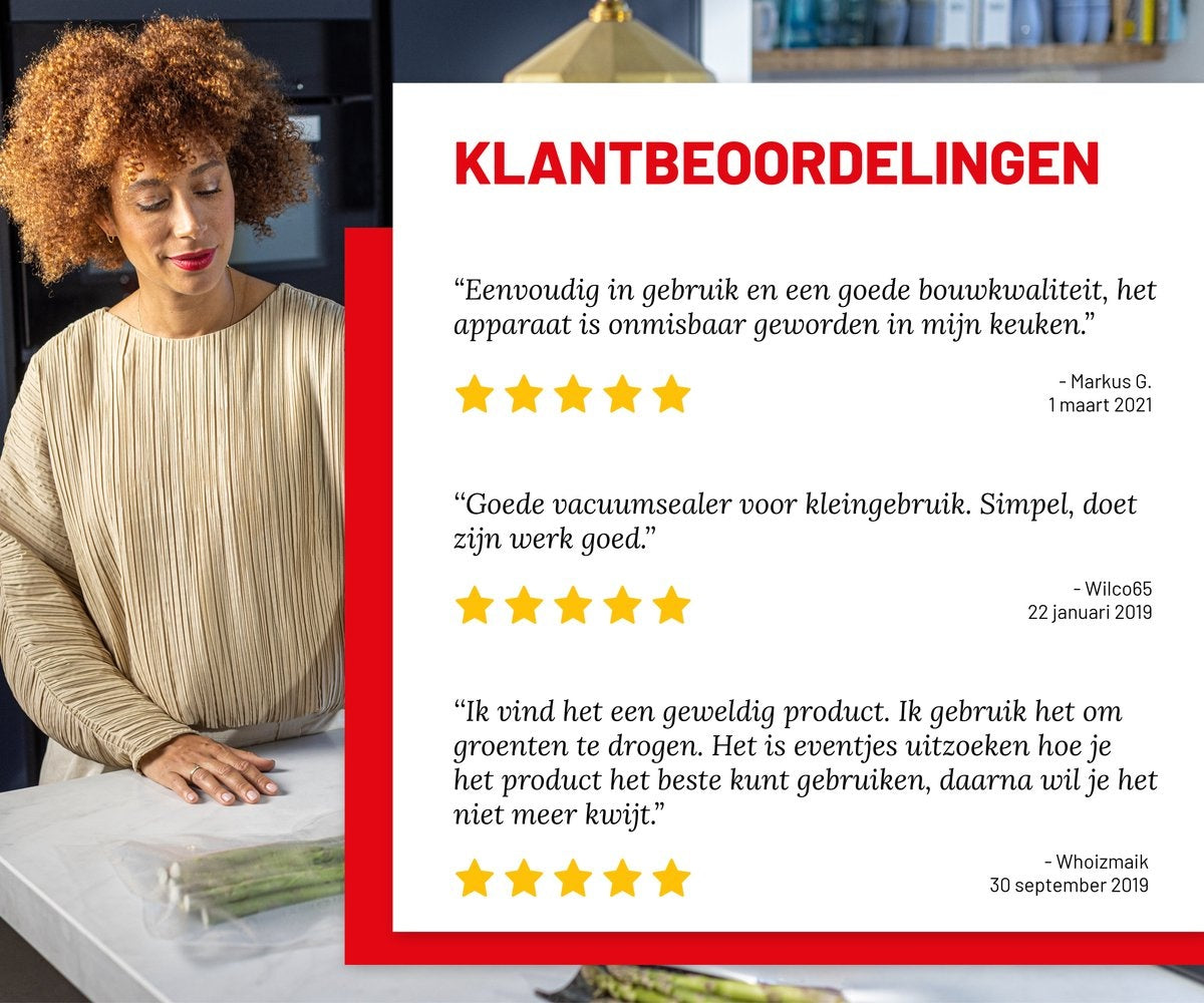 Solis Vac Quick 576 Machine à sceller sous vide avec raccord de tuyau - Blanc