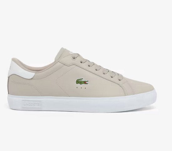 Baskets Lacoste POWERCOURT 126 1 SMA GRY/WHT pour homme - Taille 40 - gris-blanc