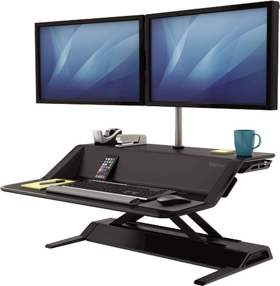 Fellowes - Sit/Sta Solution - Poste de travail Lotus Sit/Sta - noir