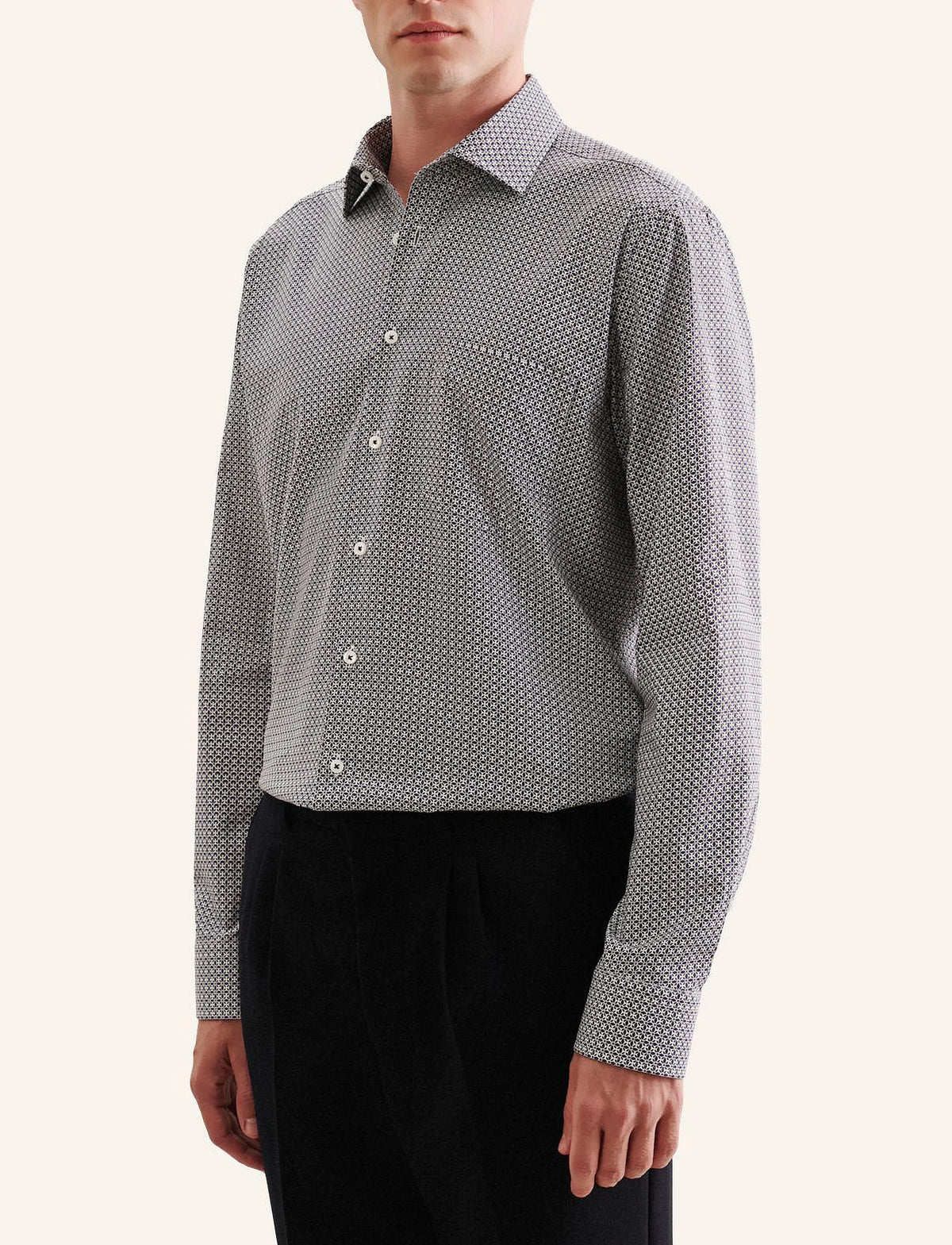 Seidensticker Chemise d'affaires Regular, Taille 40, Vert foncé