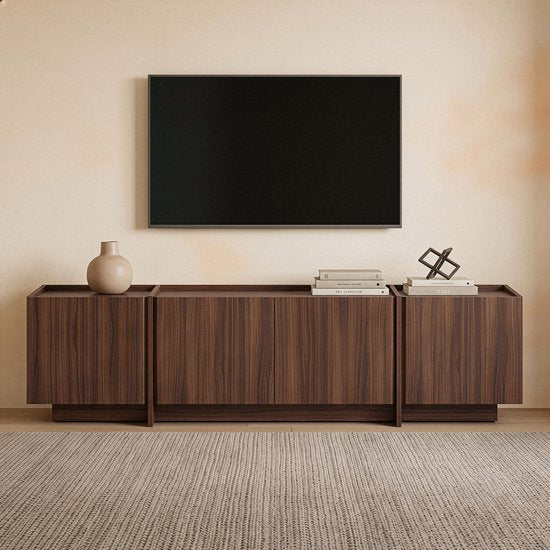 CALICOSY - Meuble TV 2 portes L 180 cm - ARVEN