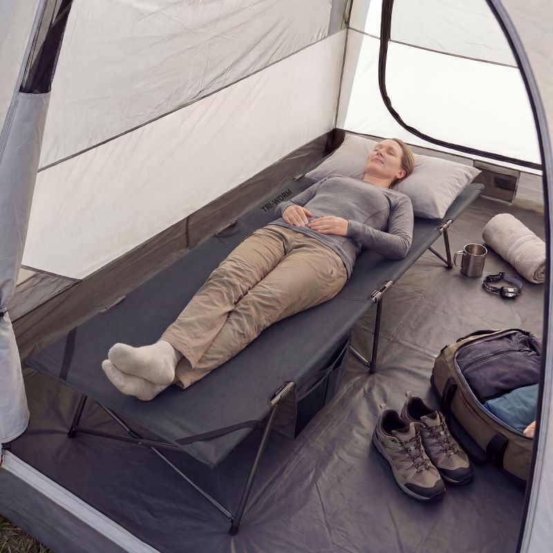 Lit de camp Trvlmore - 213 x 79 x 50 cm - extra large - pliable - lit de camping