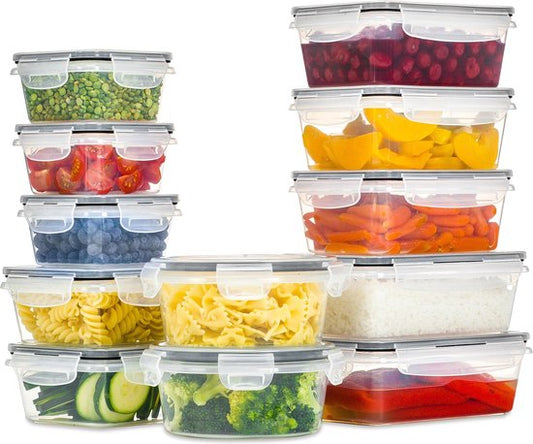 Stosh Freshness trays - Meal Prep Trays - Freezer trays - Food container - 12 pieces - Plastic - BPA free