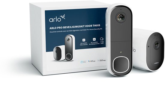 Arlo Pro 5 & Essential 2K(+) security set - 1 outdoor camera and 1 doorbell - 1 IP Camera & 1 Doorbell